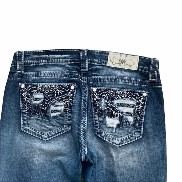 Miss Me Signature Boot Cut Denim Jeans Size 29 - Picture 7 of 13